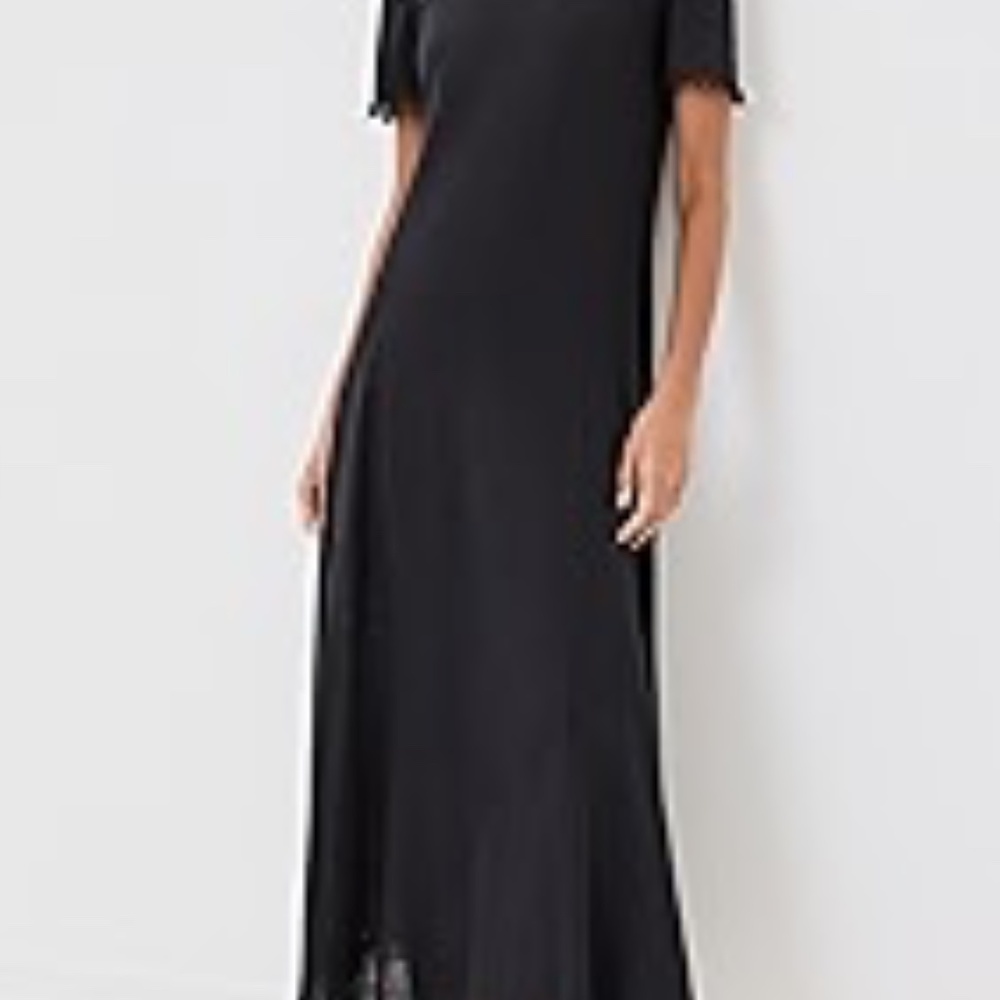 STAUD Black Le Havre Midi Dress